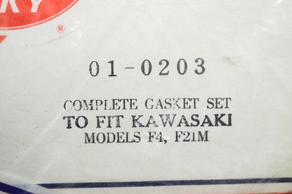 New Rocky Complete Gasket Set Kawasaki F4 F21M NOS