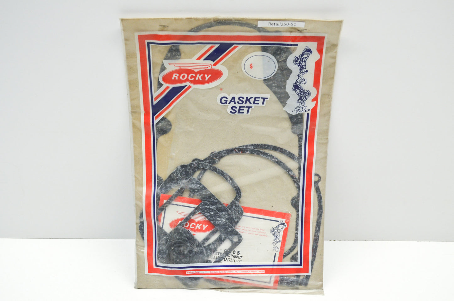 Rocky 01-0405 Complete Engine Gasket Kit Yamaha DT-1/B/C DT2 NOS