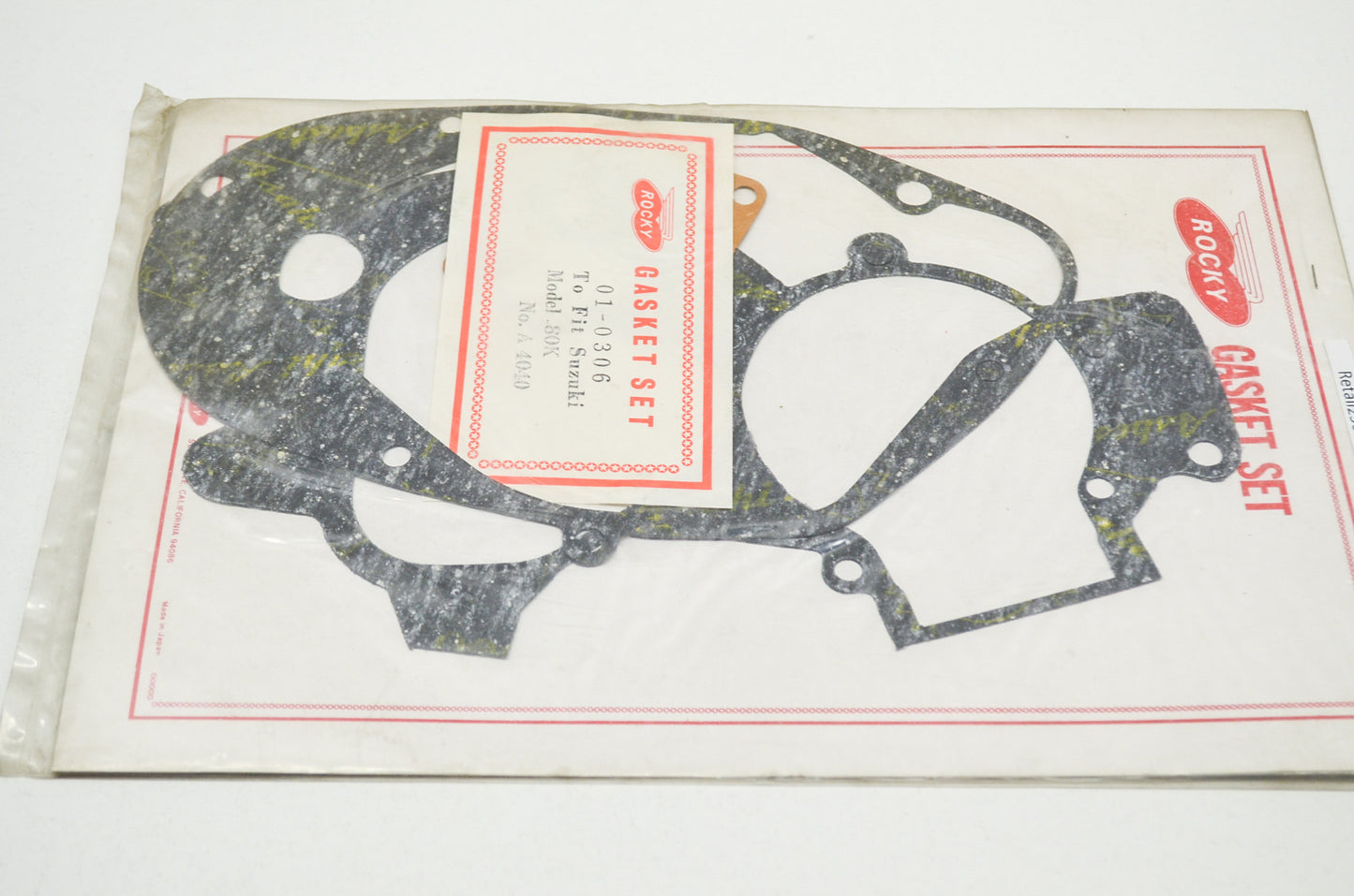 New Rocky Gasket Set Suzuki 80K NOS