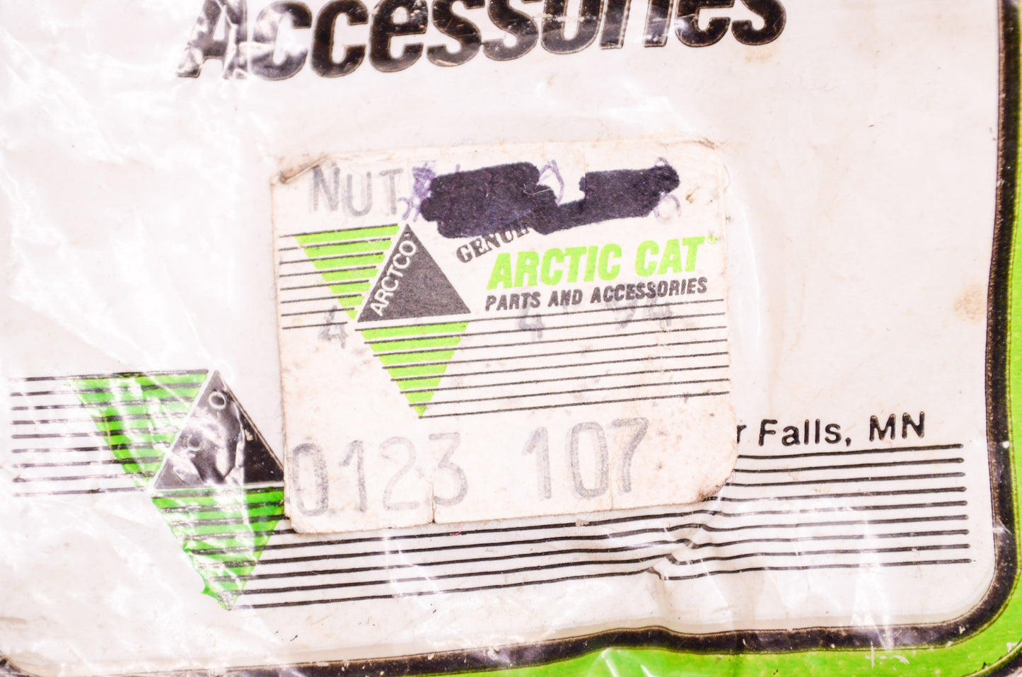 New OEM Arctic Cat 0123-107 Nylon Bumper Nut QTY 2 NOS