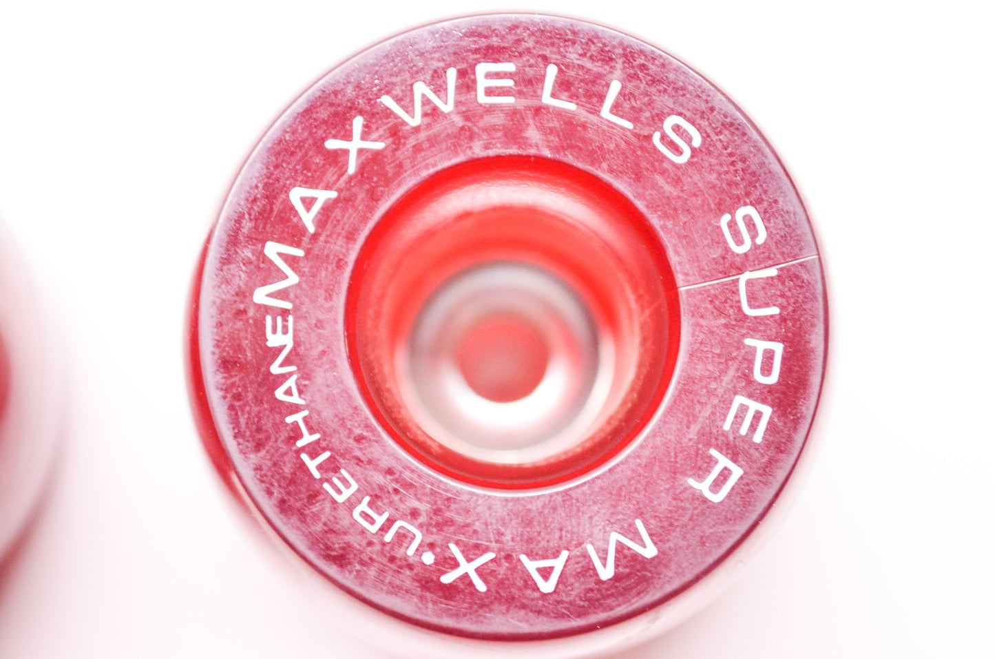 New Maxwells Super Max Red Urethane Skateboard Wheel Qty 2 61mm D x 57mm W NOS