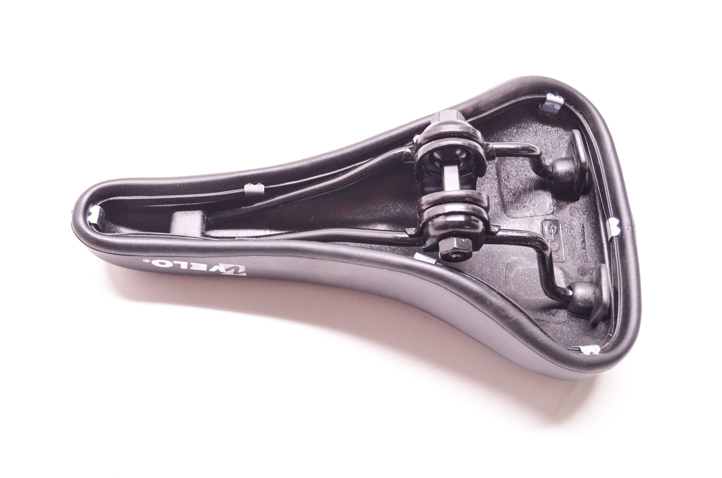 Inline Bicycle Velo Accessories Black Padded Vinyl Saddle Seat Assembly NOS