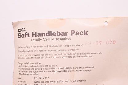New Bellwether Blue Waterproofed Nylon Soft Handlebar Pack 9' x 5' x 12' NOS