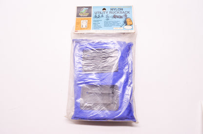 New Seaway Extra Large Capacity Blue Nylon Rucksack 23-1/2' x 17' x 13' NOS
