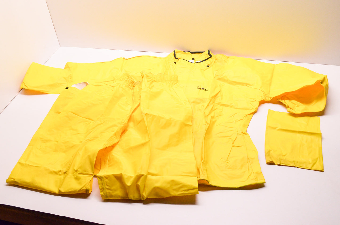 New Neese Dry Rider Yellow Foul Weather Gear Jacket & Pants Size XL NOS