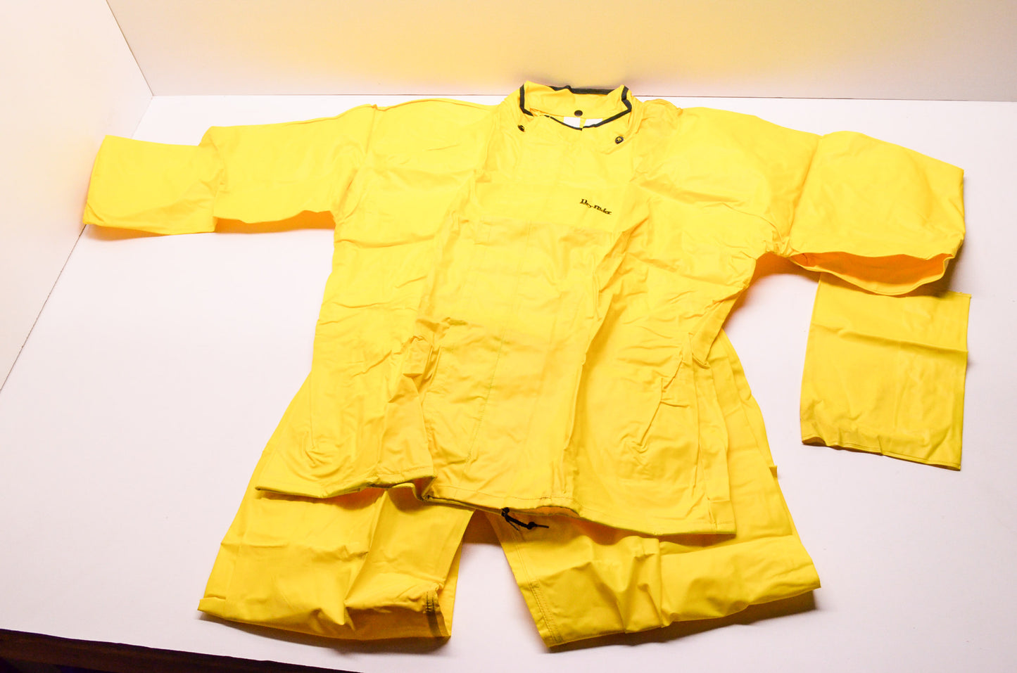 New Neese Dry Rider Yellow Foul Weather Gear Jacket & Pants Size XL NOS