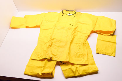 New Neese Dry Rider Yellow Foul Weather Gear Jacket & Pants Size XL NOS