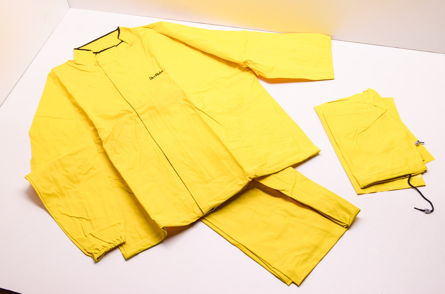 New Neese Dry Rider Yellow Foul Weather Gear Jacket & Pants Size Medium NOS