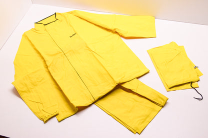 New Neese Dry Rider Yellow Foul Weather Gear Jacket & Pants Size Medium NOS