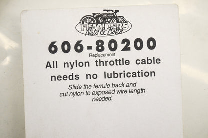All Nylon Throttle Cable NOS