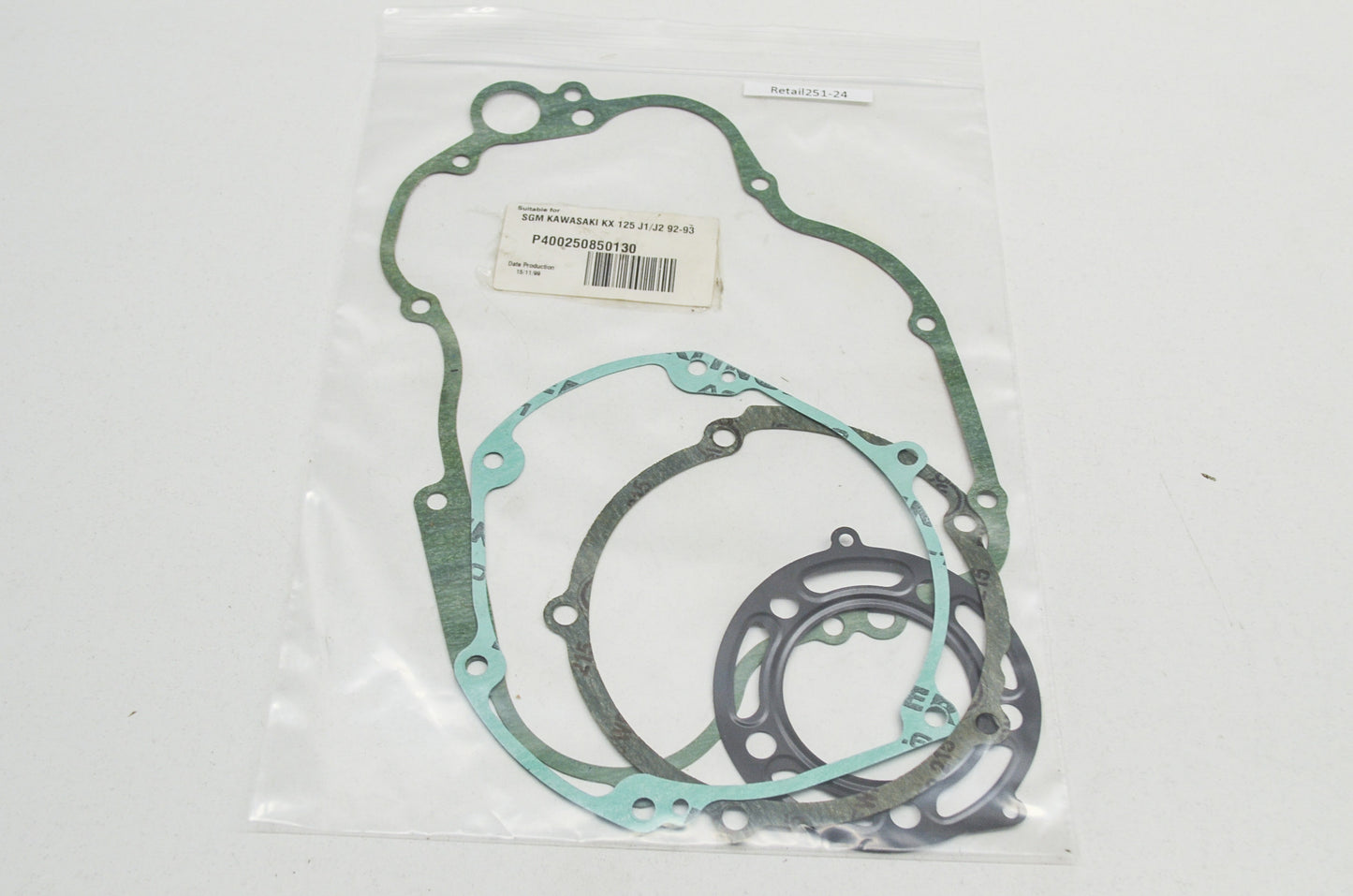 Motor Gasket P5400250850130 Set Kawasaki 92-93 KX125 NOS