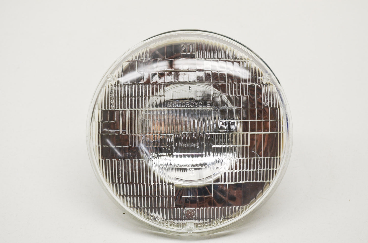 New Flanders 7' 12v 60/50w Seal Beam Headlight for Motorcycles NOS
