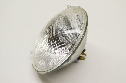New Flanders 7' 12v 60/50w Seal Beam Headlight for Motorcycles NOS