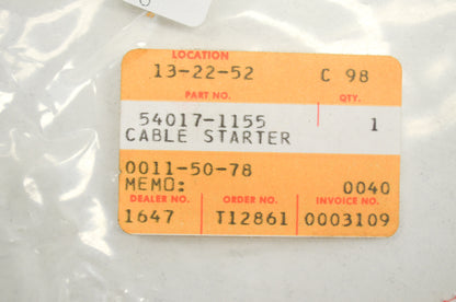 OEM Kawasaki 54017-1155 Starter Cable NOS