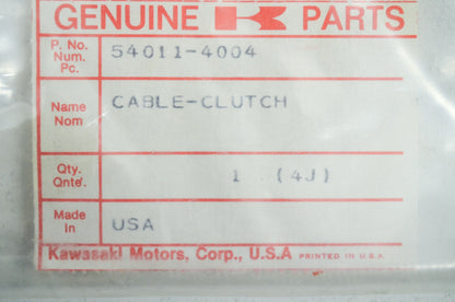 OEM Kawasaki 54011-4004 Clutch Cable NOS