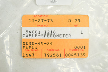 OEM Kawasaki 54001-1218 Speedmeter Cable NOS