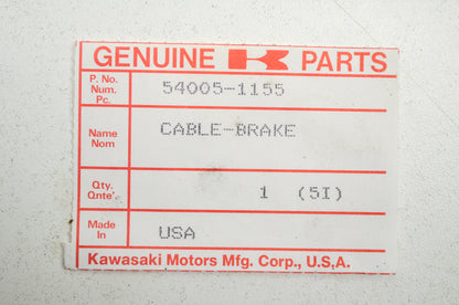 OEM Kawasaki 54005-1155 Parking Brake Cable NOS