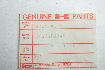 OEM Kawasaki 54005-4003 Brake Cable NOS