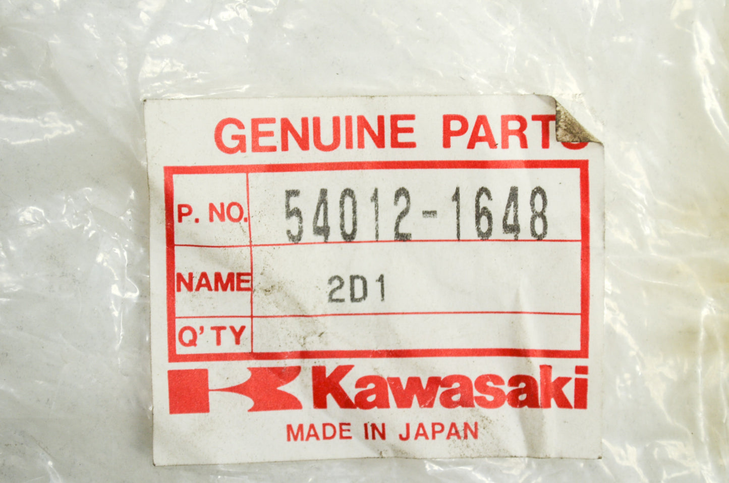 OEM Kawasaki 54012-1648 Throttle Cable NOS