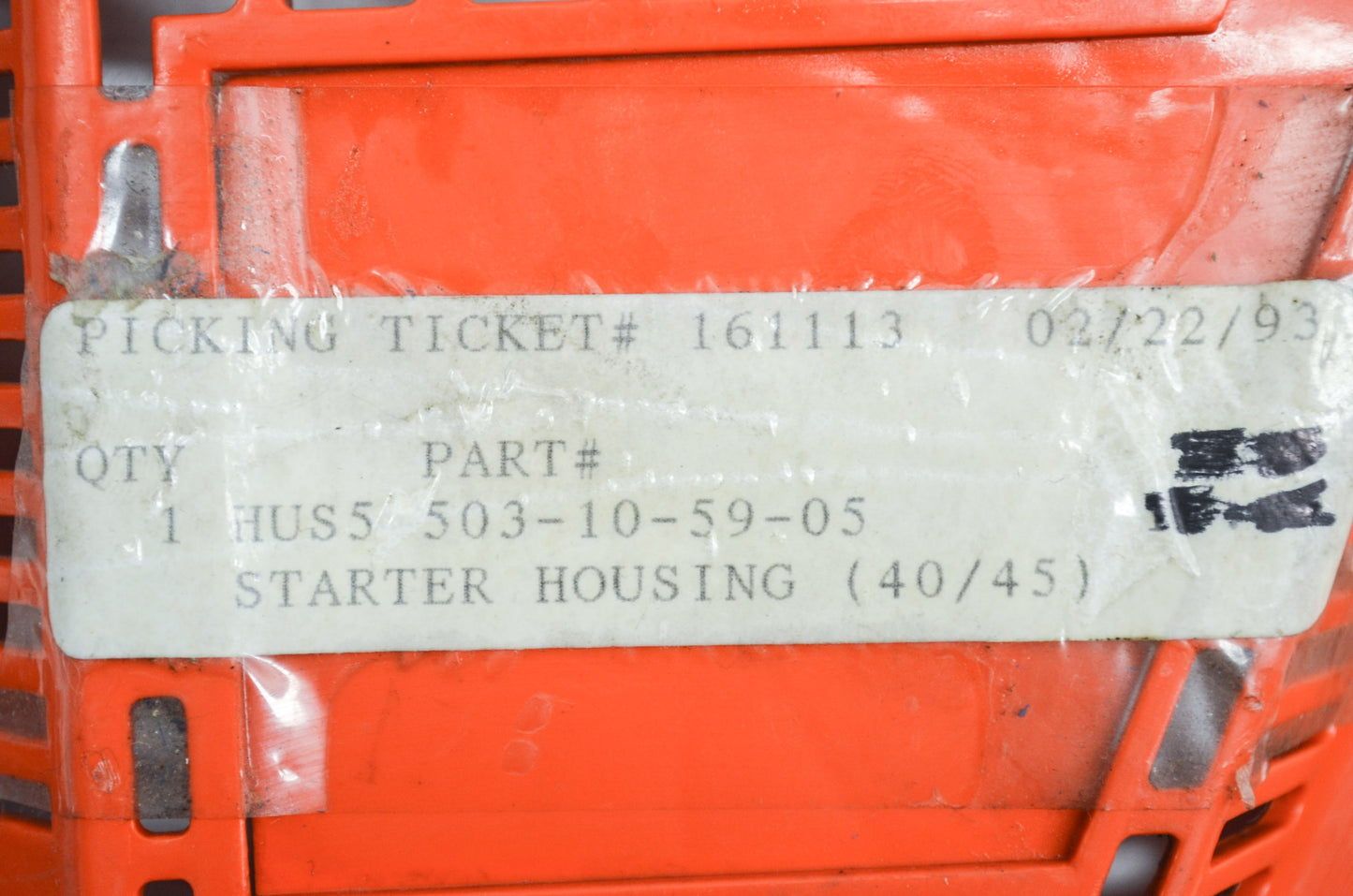 Starter Housing 40 45 NOS