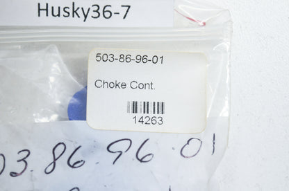 New OEM Husqvarna Choke Control Blue 340 345 346 350 353 NOS