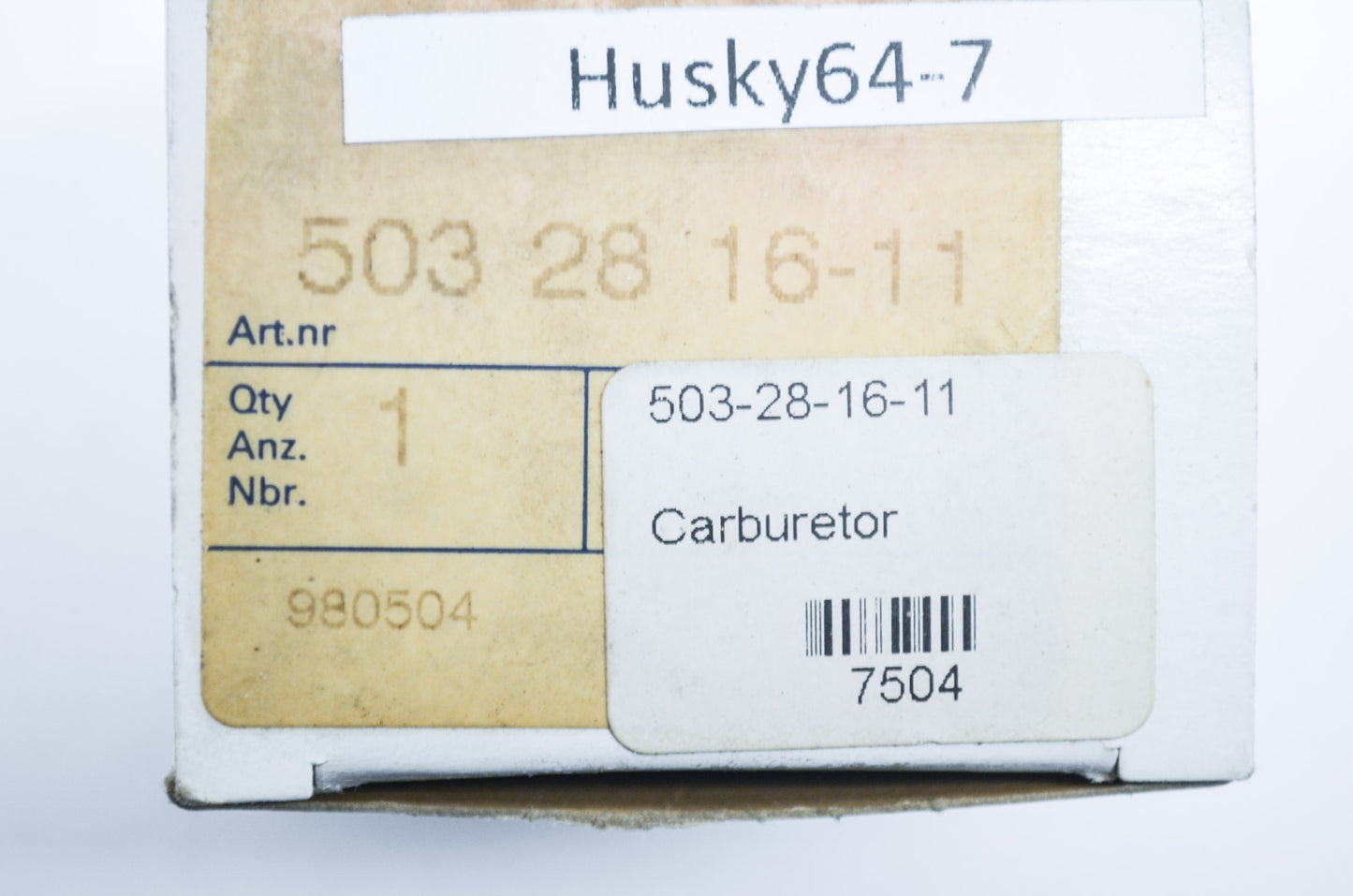 New OEM Husqvarna Carburetor 261 NOS