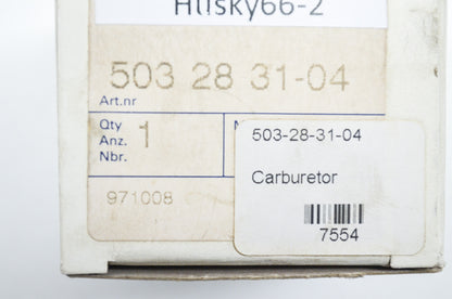 OEM Husqvarna 503283104, 503-28-31-04 Carburetor NOS