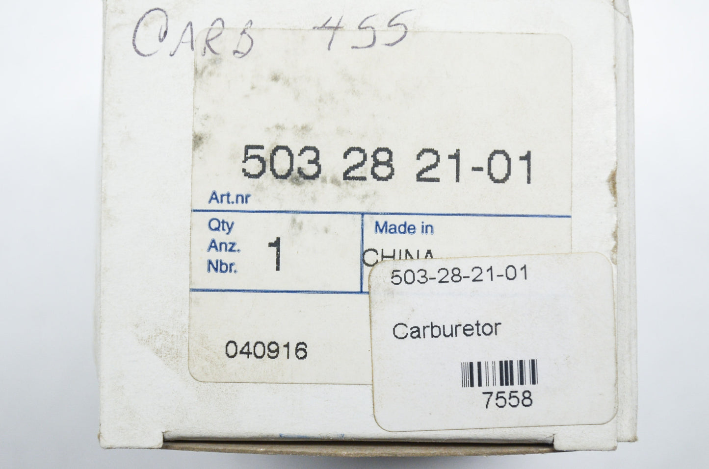 New OEM Husqvarna Carburetor 455 NOS