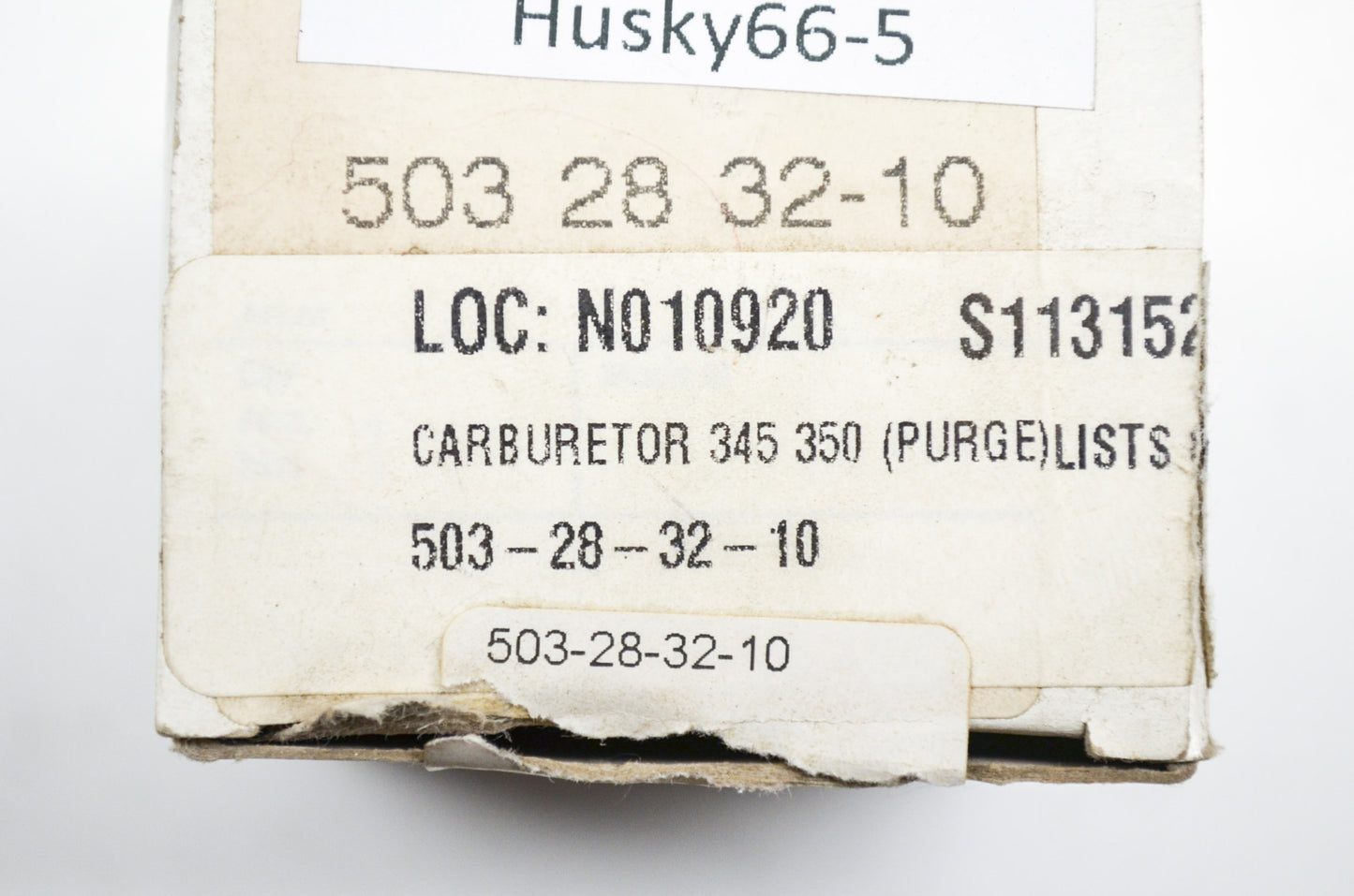 New OEM Husqvarna Carburetor 345 350 NOS