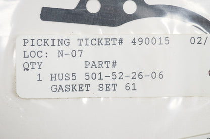 New OEM Husqvarna Gasket Set 61 NOS