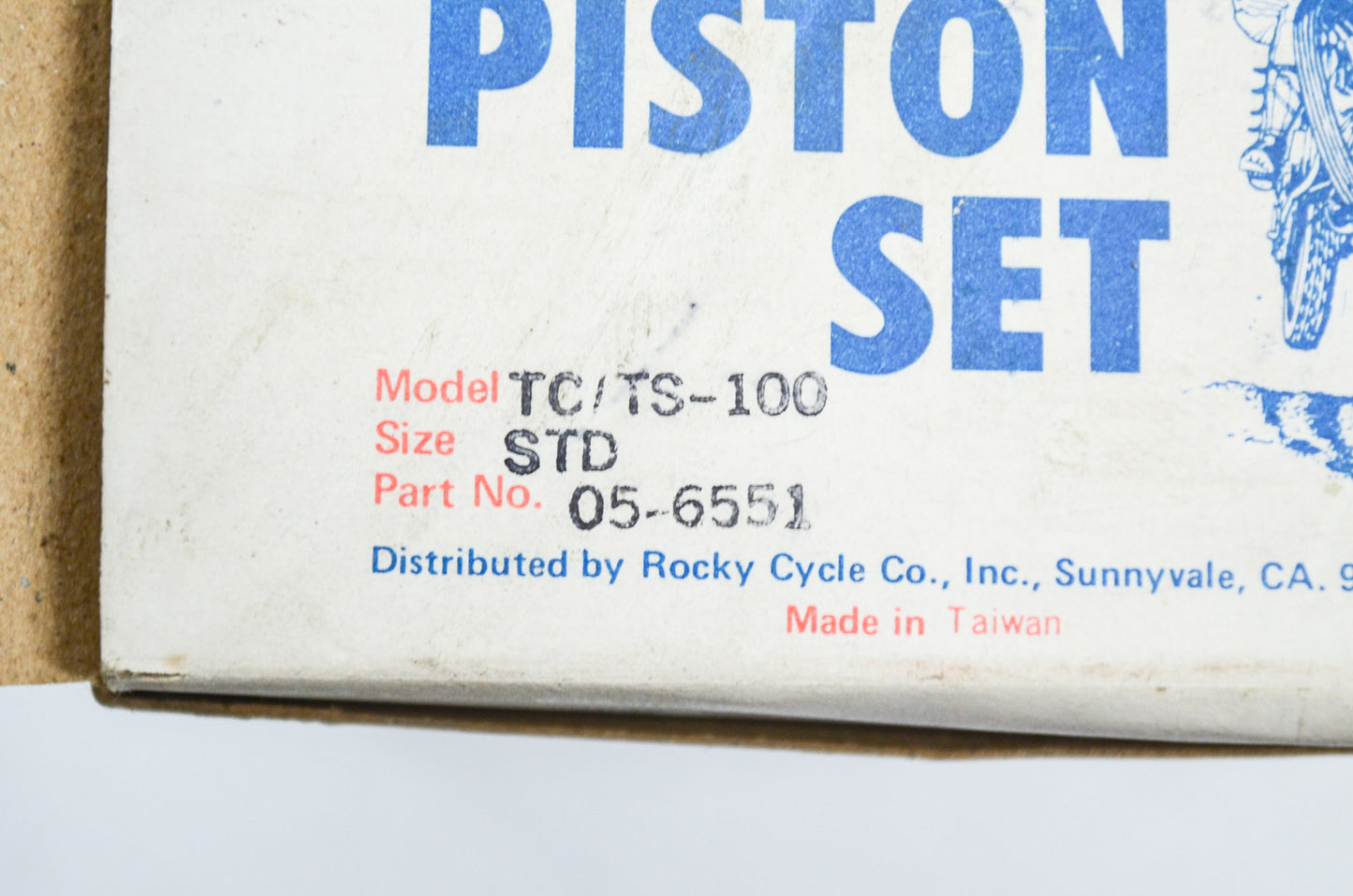 Rocky 1698865 Piston Set for Suzuki TC/TS-100 Size STD NOS