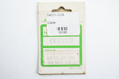 New Motion Pro Clutch Cable Kawasaki 85-87 Ninja 600 NOS