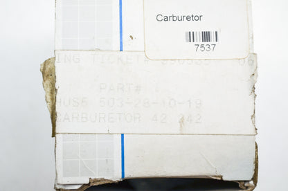 New Walbro Carburetor Husqvarna 42 242 NOS