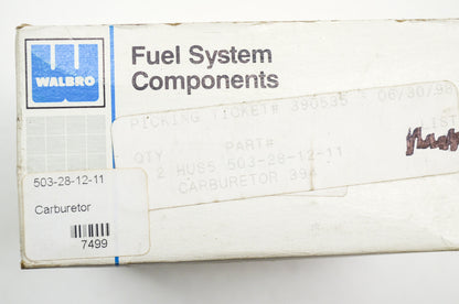 New Walbro Carburetor Husqvarna 394 NOS