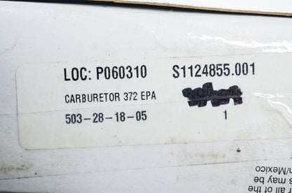 New Walbro Carburetor Husqvarna 372 EPA NOS