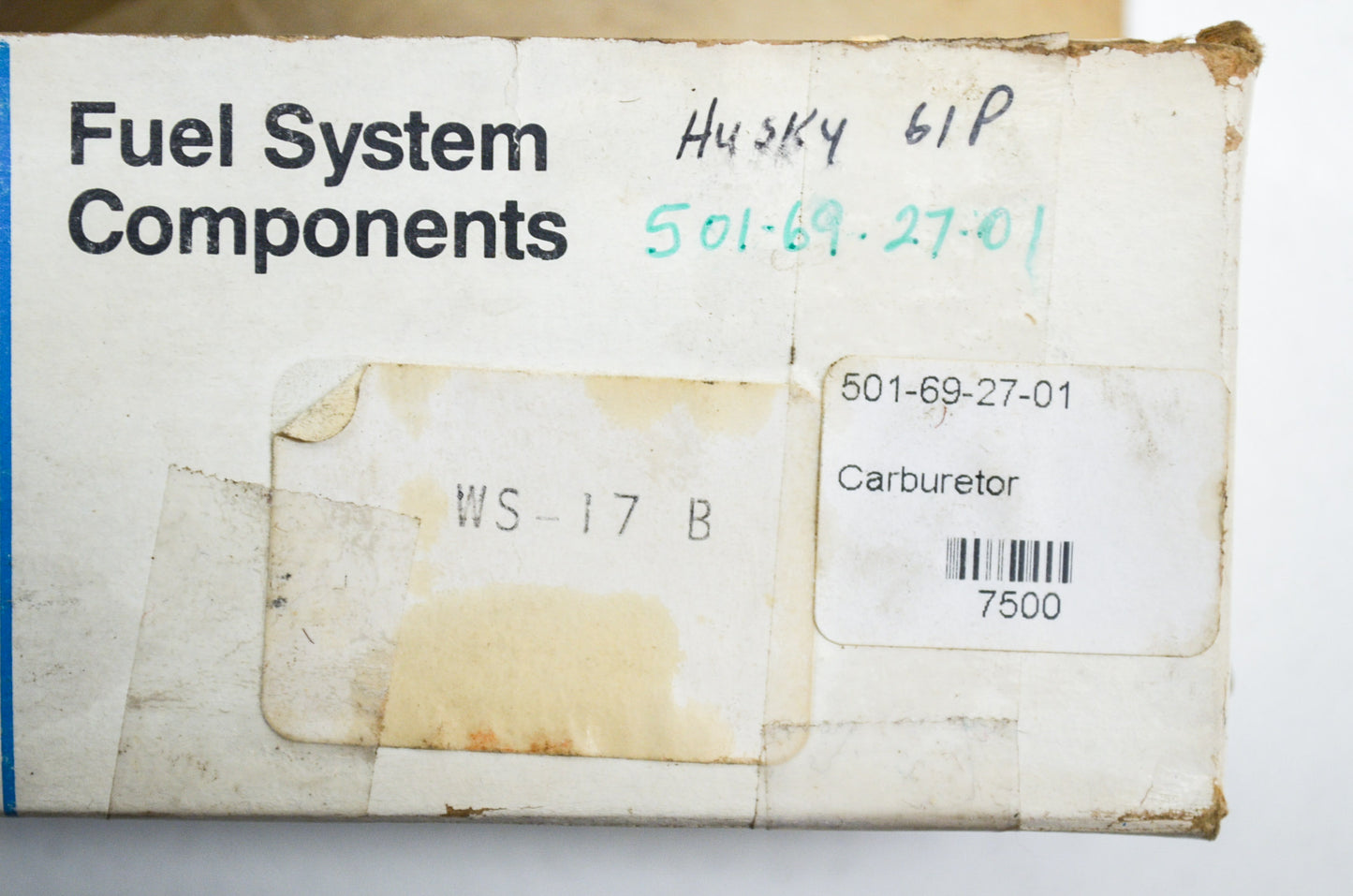 New Walbro Carburetor Husqvarna 61P NOS