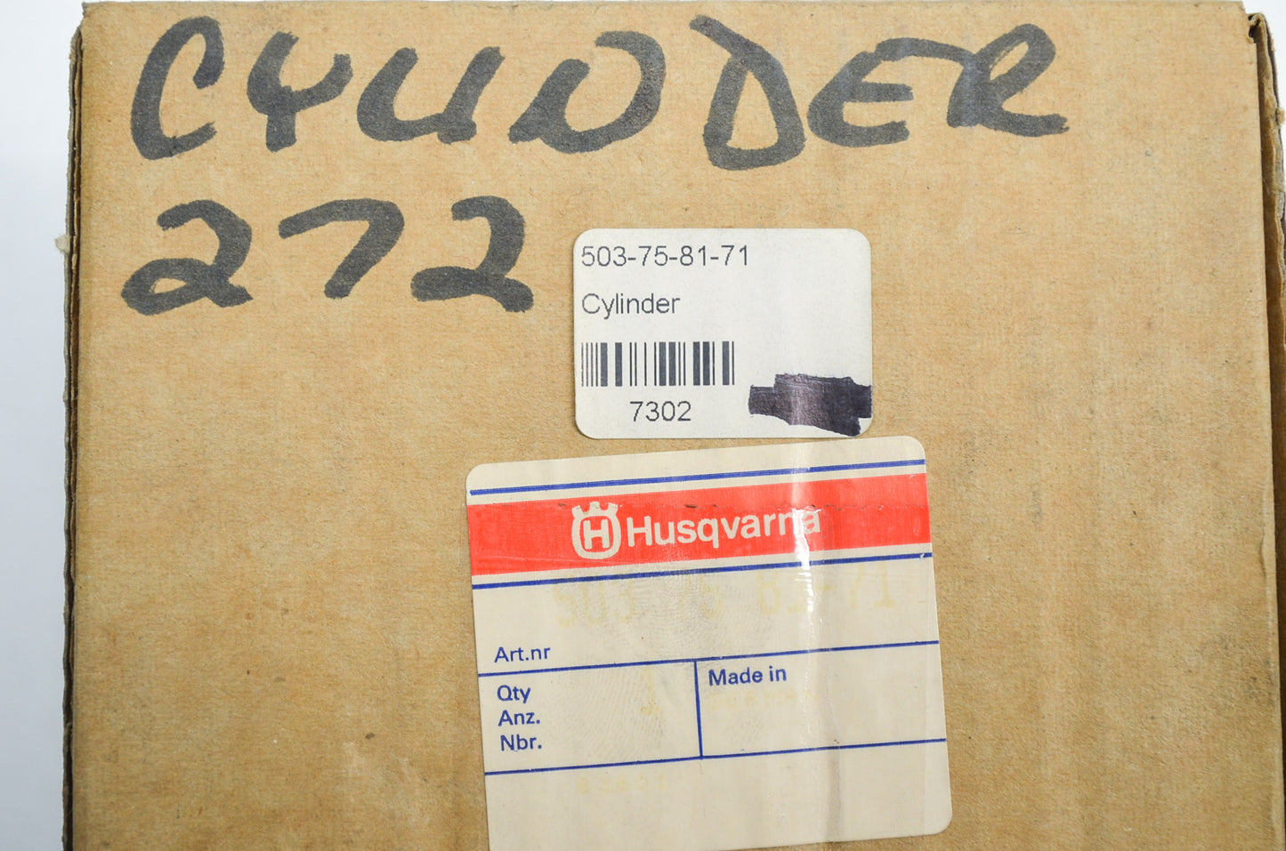 Cylinder Assembly 272 Missing Pieces NOS