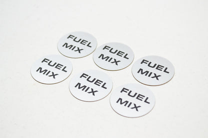 Fuel Mix Decal Stickers CS ES PB Qty 6 NOS