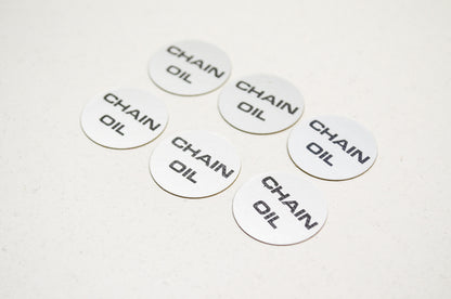 Chain Oil Sticker Qty 6 NOS