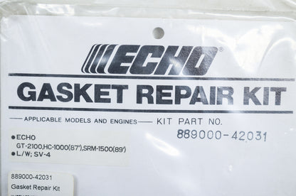 New OEM Echo Gasket Kit GT-2100 HC-1000(87) SRM1500(89) L/W SV-4 NOS