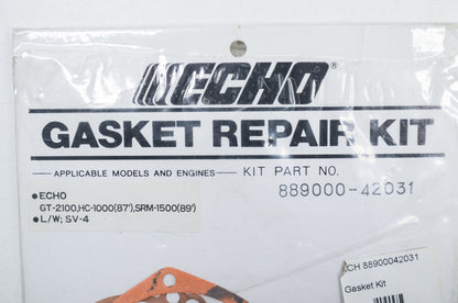 Gasket Kit GT-2100 HC-1000(87) SRM1500(89) L/W SV-4 Missing Pieces NOS