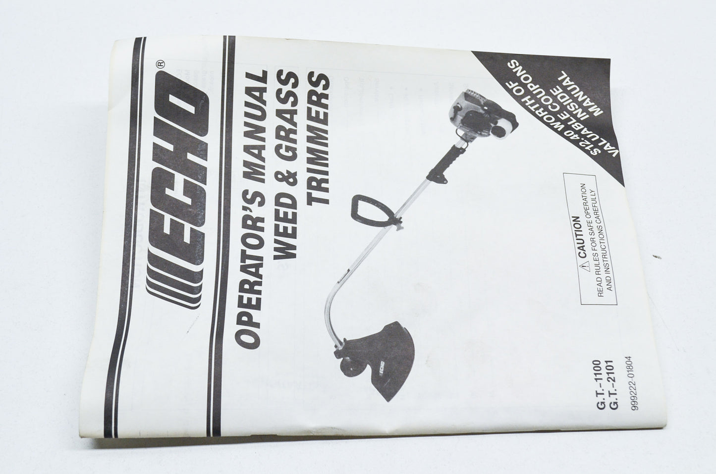 Operators Manual GT-1100 GT-2101 Weed and Grass Trimmers NOS