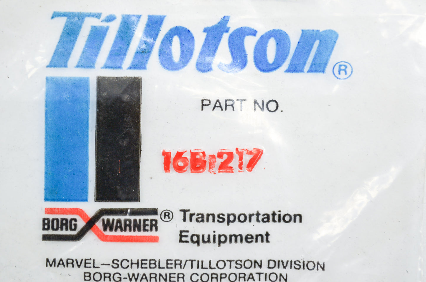 New Tillotson Gasket NOS