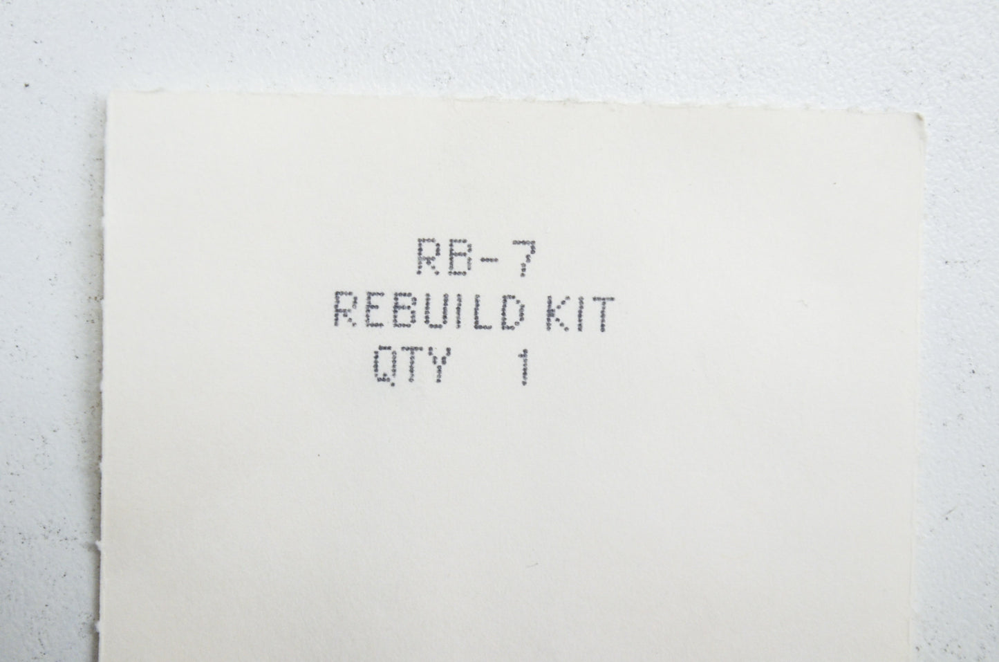 New Zama RB-7 Rebuild Kit NOS