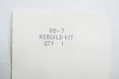 New Zama RB-7 Rebuild Kit NOS