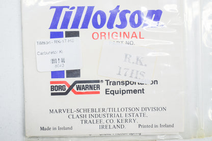 New Tillotson Carburetor Kit HS NOS