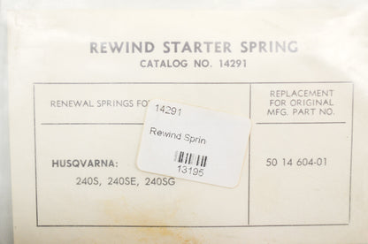 New After Market Rewind Spring Husqvarna 240S 240SE 240SG NOS