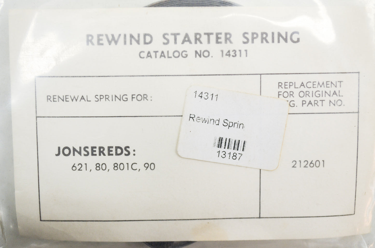 Rewind Spring Jonsereds 621 80 801C 90 NOS
