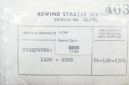 Rewind Spring Husqvarna 1100 2100 NOS