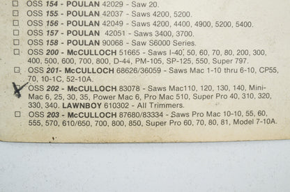 Rewind Spring McCulloch Lawnboy NOS